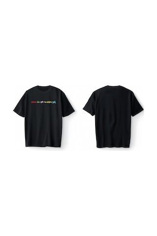 Bumeta Senin Bu İşte Nasiibin Yok Oversize Unisex Tişört T-shirt Siyah
