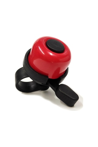 Sarissa Çocuk Bisikleti Zil 1. Kalite Plastik Gövde Metal Çan Kırmızı Siyah Kırmızı - Siyah