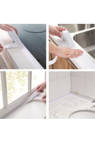 Beyaz Su Sızdırmaz Lavabo Kenar Bandı (Kutusuz)(3.2M) (448649538)