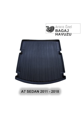 Audı A7 Sedan 2011 - 2017 Araca Özel 3d Bagaj Havuzu