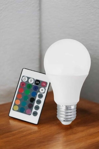 Rgb Led Lamba Led Işık Ampul Renk Değiştirebilen 100 Watt - Bayi Depom Diğer 96777422
