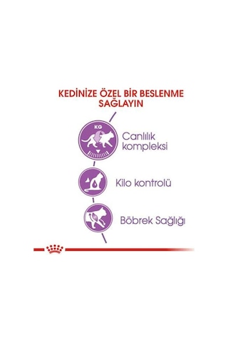 Royal Canin Sterilised 37 Kısırlaştırılmış Yetişkin Kedi Maması 10 KG