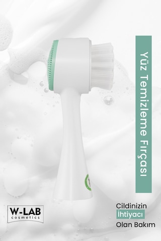 W-Lab Cosmetics Yüz Temizleme Fırçası Beyaz