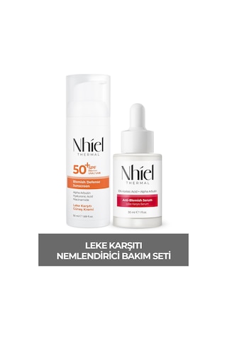 Nhiel Thermal Leke ve Kızarıklık Karşıtı Yeni Nesil Filtreli SPF 50+ Koruyucu Bakım Seti