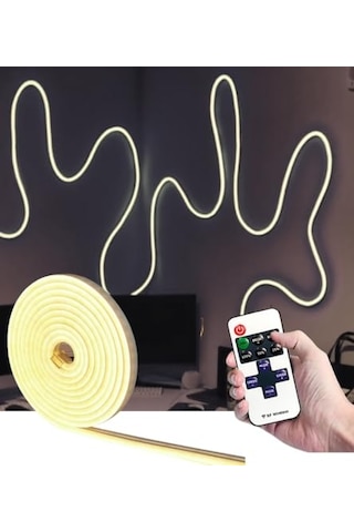 Dükkan 12v Trafolu Neon Led Işık Tak-çalıştır Trafolu Neon Şerit Led Esnek Silikonlu Aydınlatma Led Hortum 5 Me
