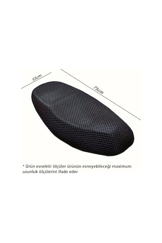 Glanz File Sele Kılıfı 3d Scooter Motosiklet L Beden Koltuk Sele Filesi