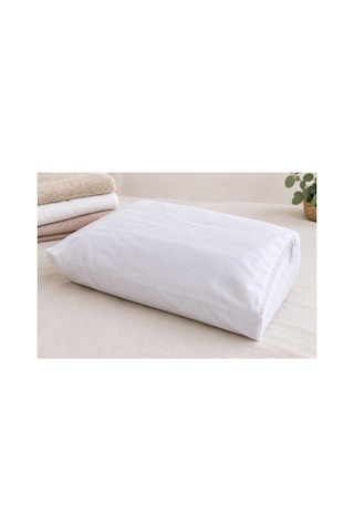 Derin %100 Pamuklu, Nefes Alabilen, Fermuarlı Tekstil Saklama Hurcu/ Yastık Kılıfı/dolgusuz 50 70 Cm Beyaz