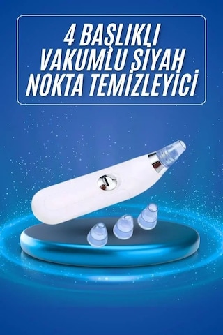 Siyah Nokta Temizleme Cihazı 4 Başlıklı Vakumlu Pilli Ölü Deri Arındırma 16039773