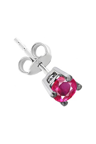 Sirius Pembe Turmalin Tektaş Erkek Küpesi 0823E0051