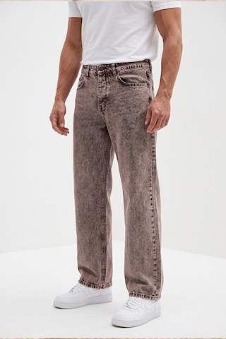 Rizzup Erkek Açık Kahve Yıkamalı Baggy Fit Likralı Bol Kesim Esnek Jean Kot Pantolon 2600059 Açık Kahverengi
