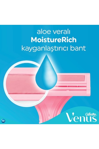 Lexroo Simply Venus 2 Basic Kullan At Kadın Tıraş Bıçağı 5 Adet