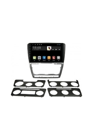 Skoda Octavia 2007-2012 Gri 8gb Ram 64gb Hafıza 8 Çekirdek Carplay Kamera Android Multimedya 9"