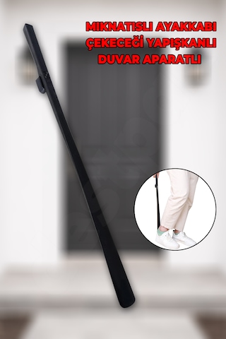 Destpak Mıknatıslı Duvar Aparatlı Ayakkabı Çekeceği - Ekstra Kaliteli - Hem Dekoratif Hem Pratik - Kerata