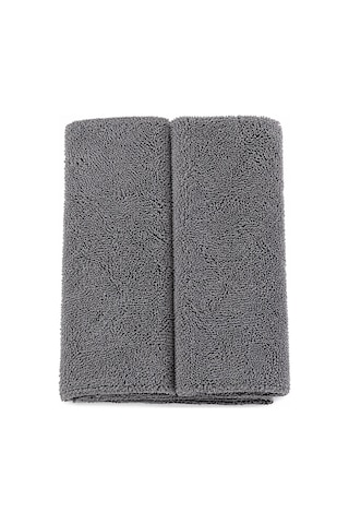 Dp Lazer Kesim Kenarsız Premium Mikrofiber Bez Gri Detailing Bezi