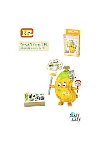 Loz Micro Block Serisi Sevimli Muz 310 Parça Oyuncak Yapım Seti Fflz-8820