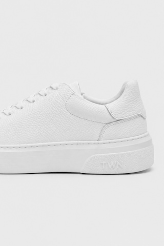 Twn Beyaz Kalın Beyaz Tabanlı Bağcıklı Sneaker Ayakkabi 6ec092ort900m Çok Renkli