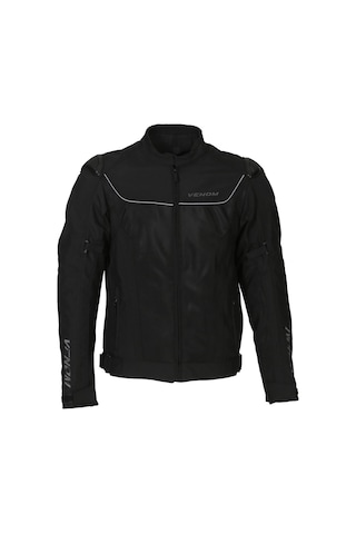 Venom Motosiklet Montu Raptor Hörgüçlü Full Korumalı 4 Mevsim Motorcu Mont Siyah