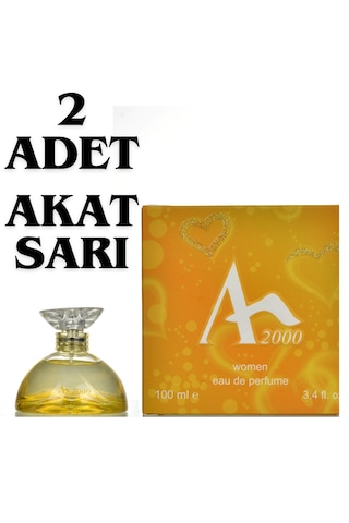 Akat 2000 Sarı Kadın Parfüm EDP 2 x 100 ML