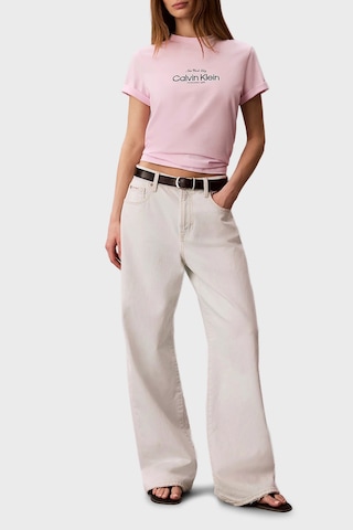 Calvin Klein Bayan T Shirt Lv047f810g 8z6 Pembe