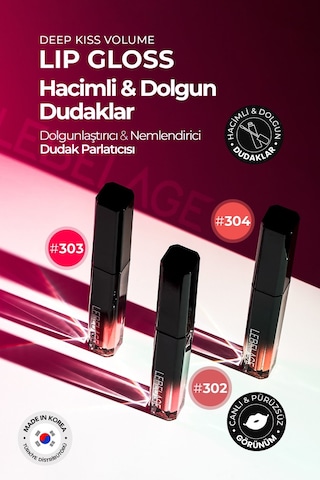 Lebelage Nemlendirici Dudak Parlatıcı Gloss LEBELAGE Deep Kiss Volume Lip Gloss 301