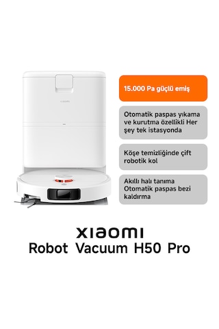Xiaomi Robot Vacuum H50 Pro Robot Süpürge
