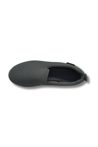 Tarzbu Kadın Esnek Örme Triko Slip-on Spor Ayakkabı - Hafif Ve Rahat Günlük Yürüyüş Ayakkabısı Tarzdı18 GRİ