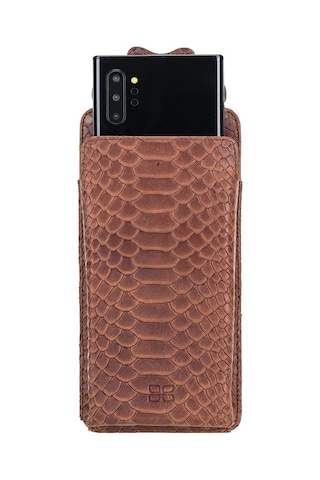 Bouletta Marlo 6.9 inch Uyumlu Deri Askılı Kılıf SN14 Kahve RFID