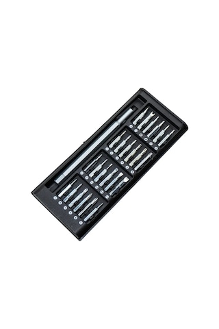 Merttools 25 Parça Mıknatıslı Tornavida Seti Deri Çantalı Laptop Gözlük Saat Tamir