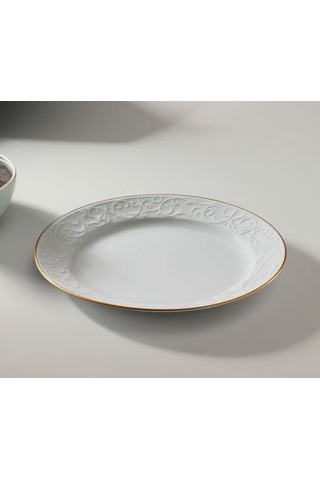 Güral Porselen Bahar Dalı Yaldızlı 6 Adet 25cm Servis Tabağı