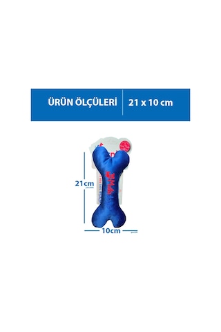 Herniks Sesli Peluş Nakışlı Köpek Oyuncağı Bone 21 CM