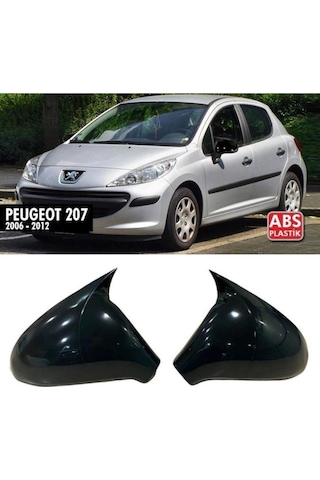 Ebal Otomotiv Peugeot 207 Batman Yarasa Ayna Kapağı Piano Black 2006-2012
