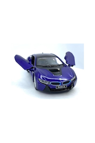 Kinsmart Bmw I8 1 36 Çek Bırak Model Araba lacivert