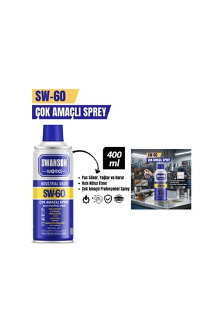 3 Adet Çok Amaçlı Profesyonel Sprey 400 Ml Endüstriyel Pas Sökücü Ve Yağlayıcı, Korozyon Koruyucu, Spray Rust Remover Lubricant