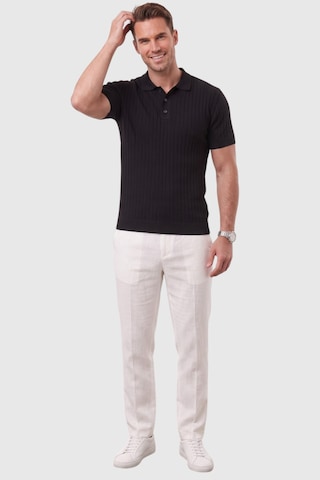 Rizzup Erkek Regular Fit Rahat Kesim Düğmeli Siyah Polo Yaka Triko Tişört Yumuşak Likralı 2608210