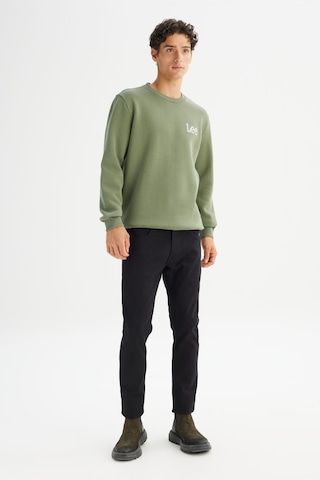 Lee Regular Fit Normal Kesim Bisiklet Yaka İçi Polarlı Yeşil Sweatshirt