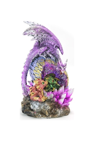 3 Adet Dragon Ailesi Ledli Dekoratif Gece Lambası, Masaüstü Figür, Night Light, Aydınlatma