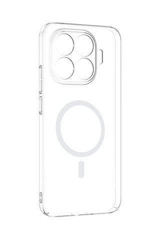 Vendas Xiaomi 15t Pro Kamera Korumalı M-safe Şarj Özellikli Şeffaf Zore London Sert Pc Kapak + Hayalet Ekran Koruyucu Şeffaf