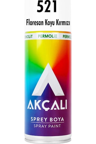 Akçalı Sprey 521 Floresan Koyu Kırmızı 400 ML Akçalı Sprey 521 Floresan Koyu Kırmızı 400 ML