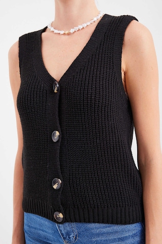 Gabria Kadın Triko Yelek Siyah