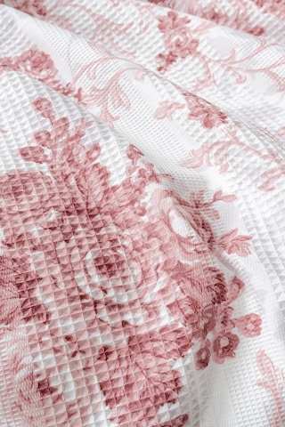 Rosalina %100 Pamuk Tek Kişilik Pike Takımı 160x220 Pembe