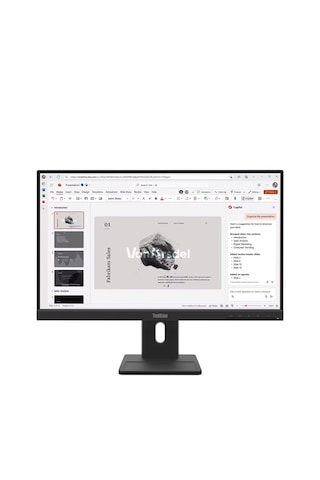 Lenovo Thinkvision E22-40 64c9mar6tk 21,5 Pivot Hdmı Dp Vga Speaker 2x2w 100hz Fhd Ips Monitör