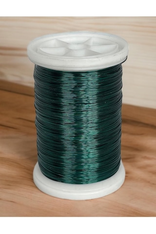 Gürbüz Filografi 0.30 Mm 100gr- 150m Ördek Yeşili Renkli Bakır Filografi Teli