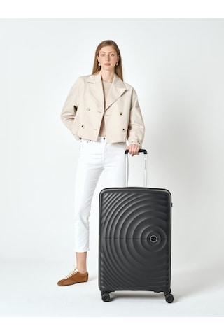 Benetton Trolley Valiz Siyah Büyük Boy 14bnt8002-01-sy Siyah