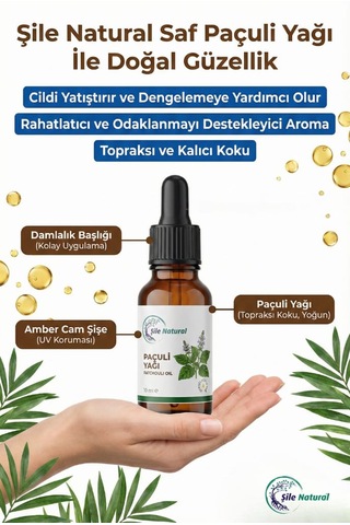 Paçuli Yağı 10 Ml %100 Saf Ve Doğal Esans Aromaterapi, Masaj Ve Cilt Bakımı Yağı