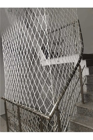 6 Mm 2 X 11 Metre Balkon Güvenlik Filesi Çocuk Emniyet Ağı Merdiv