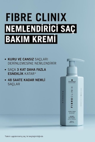 Fibre Clinix Nemlendirici Saç Bakım Kremi 250ml Kuru Ve Cansız Saçlar