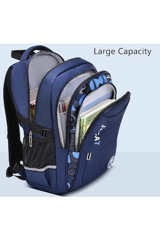 Maoyaya Fengdong İlköğretim Okulu Sırt Çantası Erkekler İçin Büyük Kapasiteli Okul Çantaları Oxford Kumaş Kitap Çantası Aydınlık Okul Çantası-küçük Kara Kara, Erkekler İçin Şık Tasarım Siyah