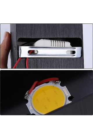 Tongxida Alüminyum Modern Led Duvar Lambası 6w 3000k Sıcak Işık - Koridor, Salon, Yatak Odası İçin Siyah简约设计 Diğer