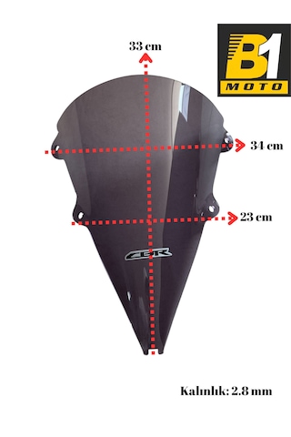 Honda Cbr 250r Siperlik Camı 2014-2018 Uyumlu-füme