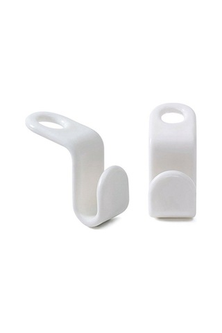 Fortunelane Beyaz Kalın Plastik Askı Bağlantı Kancaları - 50 Adet Set, Kolay Ve Dayanıklı Diğer